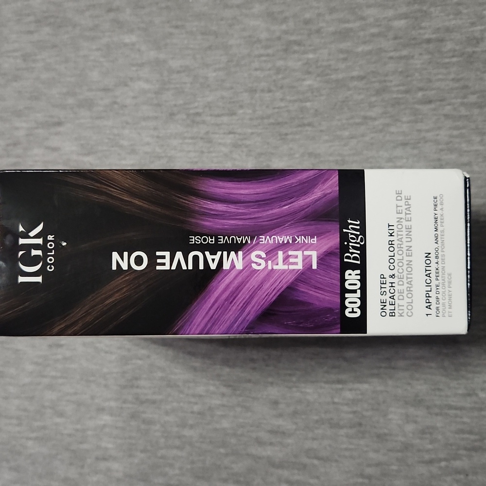 IGK Color Bright 1-Step Bleach & Color Kit in Pink Mauve Shade Let's Mauve On - Picture 4 of 15